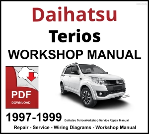 Daihatsu Terios 1997-1999 Workshop and Service Manual PDF