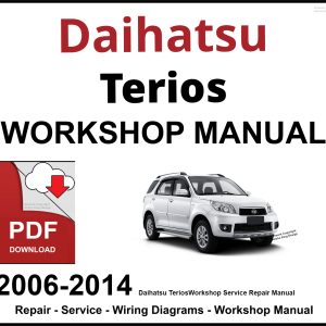 Daihatsu Terios 2006-2014 Workshop and Service Manual PDF