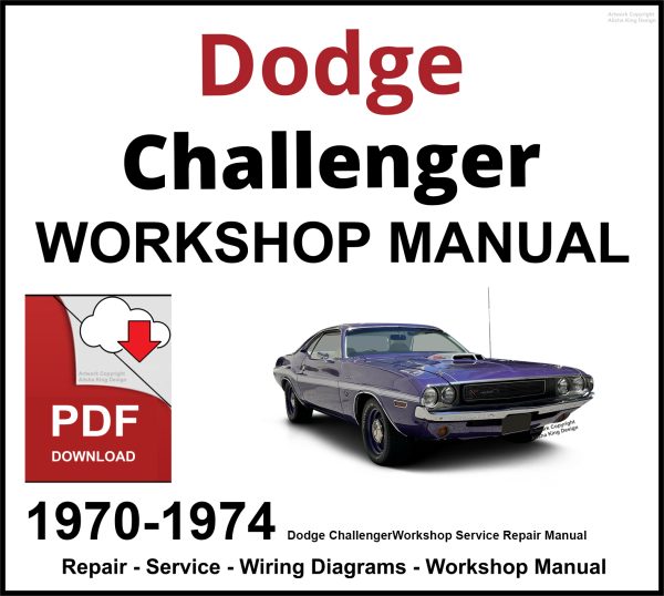 Dodge Challenger Workshop and Service Manual 1970-1974 PDF