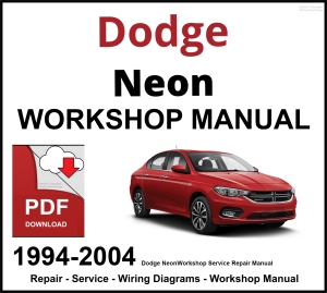 Dodge Neon Workshop and Service Manual 1994-2004 PDF