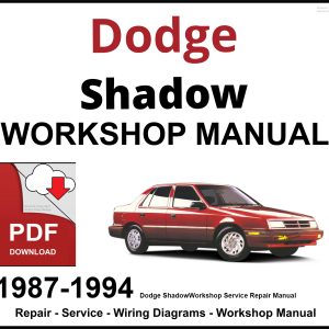 Dodge Shadow Workshop and Service Manual 1987-1994 PDF