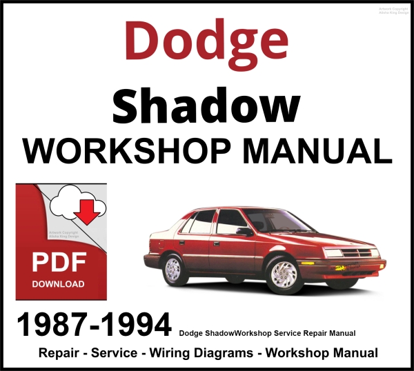 Dodge Shadow Workshop and Service Manual 1987-1994 PDF