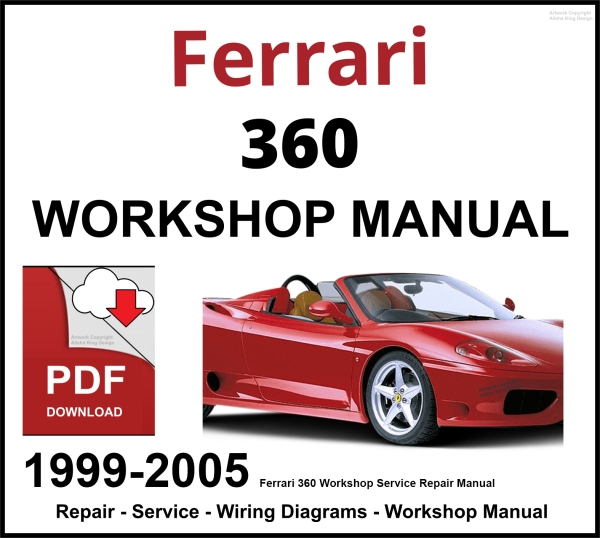 Ferrari 360 Workshop and Service Manual 1999-2005 PDF