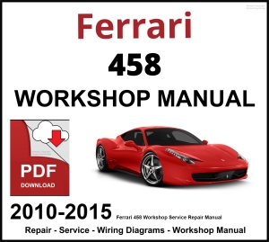 Ferrari 458 Workshop and Service Manual PDF