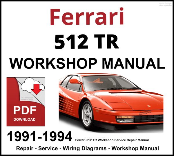 Ferrari 512 TR Workshop and Service Manual PDF