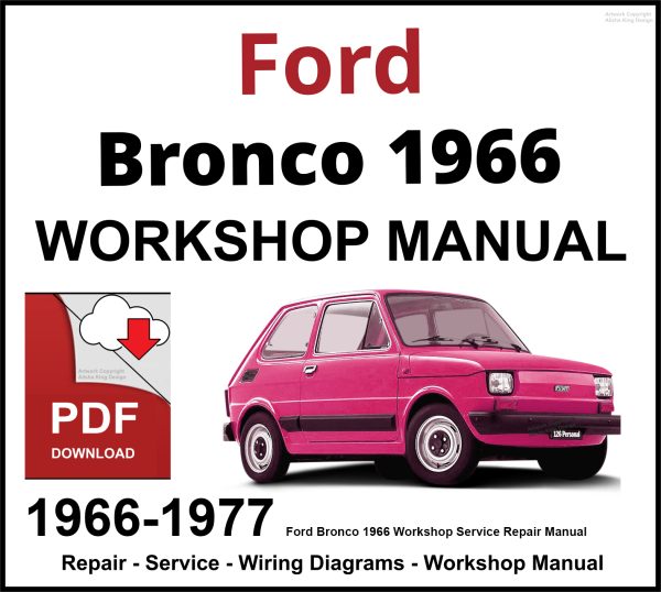 Ford Bronco 1966-1977 Workshop and Service Manual PDF