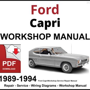 Ford Capri 1989-1994 Workshop and Service Manual PDF