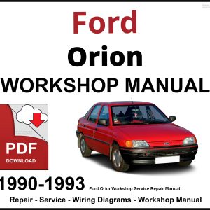 Ford Orion 1990-1993 Workshop Service Repair Manual