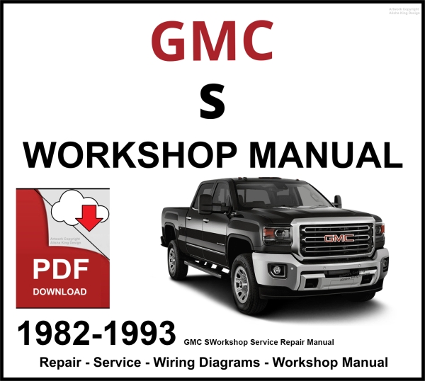 GMC S-15 Workshop and Service Manual 1982-1993 PDF