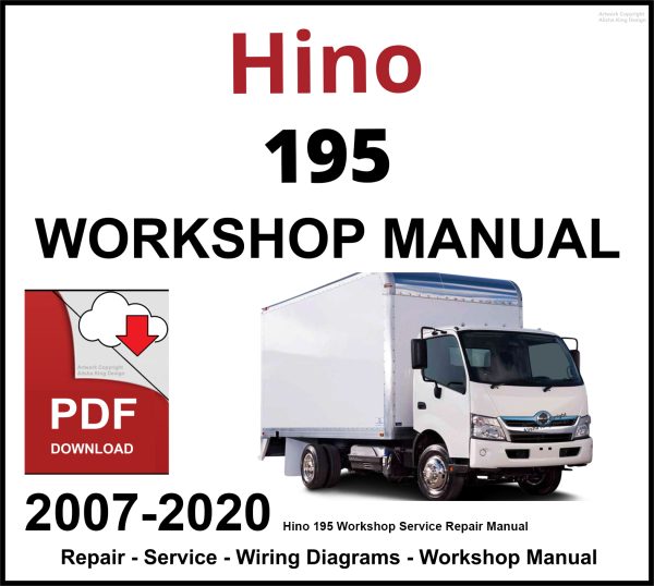 Hino 195 Workshop and Service Manual 2007-2020 PDF