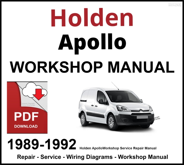 Holden Apollo 1989-1992 Workshop and Service Manual PDF