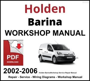 Holden Barina 2002-2006 Workshop and Service Manual PDF