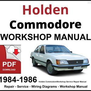 Holden Commodore 1984-1986 Workshop and Service Manual