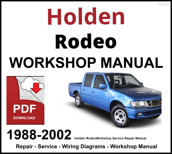 Holden Rodeo TF Workshop and Service Manual 1988-2002 PDF