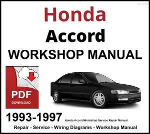 Honda Accord 1993-1997 Workshop and Service Manual PDF