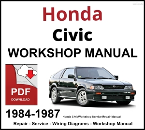 Honda Civic 1984-1987 Workshop and Service Manual PDF