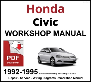 Honda Civic 1992-1995 Workshop and Service Manual PDF