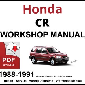 Honda CR-X 1988-1991 Workshop and Service Manual PDF