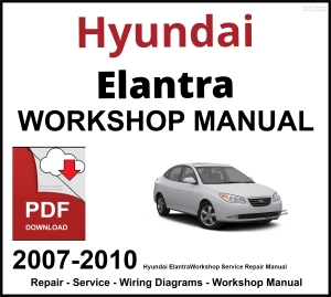 Hyundai Elantra 2007-2010 Workshop and Service Manual PDF