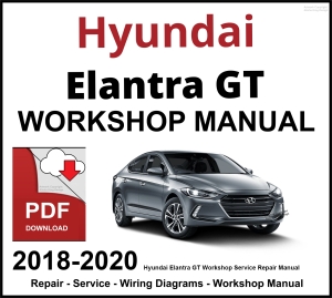 Hyundai Elantra GT Workshop and Service Manual 2018-2020 PDF