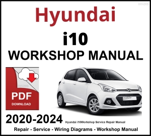 Hyundai i10 Workshop and Service Manual 2020-2024 PDF