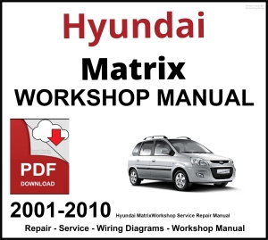 Hyundai Matrix 2001-2010 Workshop and Service Manual PDF