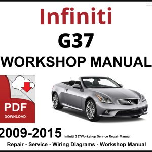 Infiniti G37 2009-2015 Workshop and Service Manual PDF