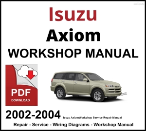 Isuzu Axiom 2002-2004 Workshop and Service Manual PDF