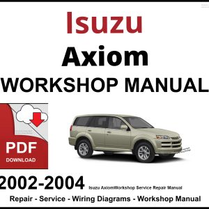 Isuzu Axiom 2002-2004 Workshop and Service Manual PDF