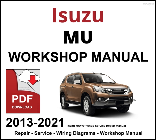 Isuzu MU-X Workshop and Service Manual PDF