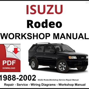 ISUZU Rodeo Workshop and Service Manual PDF
