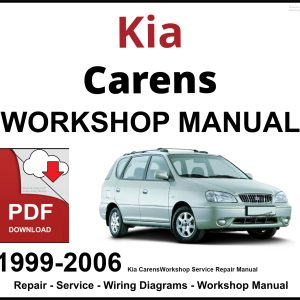 Kia Carens 1999-2006 Workshop and Service Manual PDF
