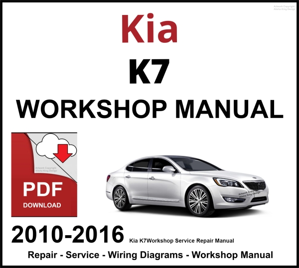 Kia K7 2010-2016 Workshop and Service Manual PDF