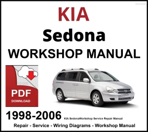 KIA Sedona 1998-2006 Workshop and Service Manual PDF