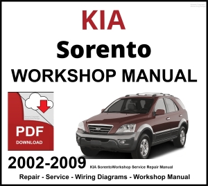 KIA Sorento 2002–2009 Workshop and Service Manual PDF