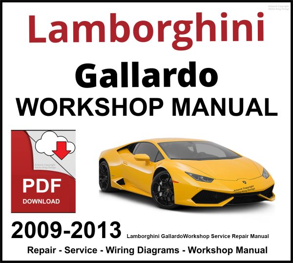Lamborghini Gallardo Workshop and Service Manual PDF