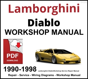 Lamborghini Diablo Workshop and Service Manual PDF