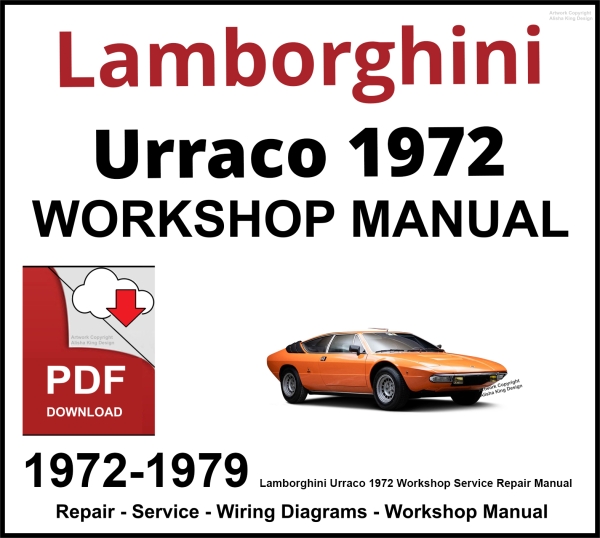 Lamborghini Urraco 1972-1979 Workshop and Service Manual PDF