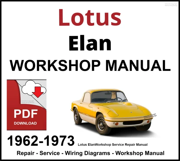 Lotus Elan 1962-1973 Workshop and Service Manual PDF