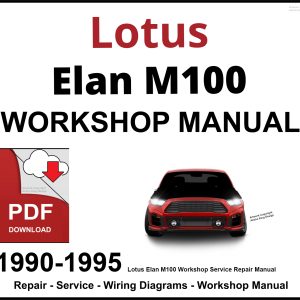 Lotus Elan M100 Workshop and Service Manual PDF