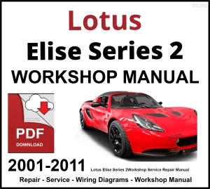 Lotus Elise Series 2 Workshop and Service Manual PDF