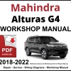 Mahindra Alturas G4 Workshop and Service Manual 2018-2022 PDF