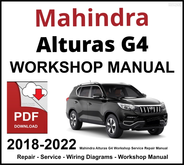 Mahindra Alturas G4 Workshop and Service Manual 2018-2022 PDF