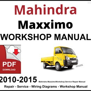 Mahindra Maxximo Workshop and Service Manual 2010-2015 PDF