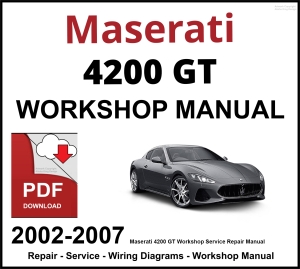 Maserati 4200 GT Workshop and Service Manual 2002-2007 PDF