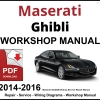 Maserati Ghibli 2014-2016 Workshop and Service Manual PDF