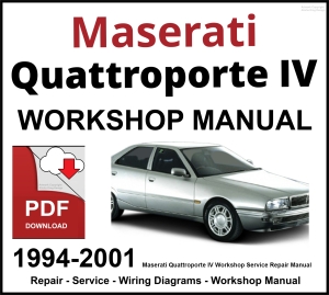 Maserati Quattroporte IV 1994-2001 Engine Repair Manual PDF