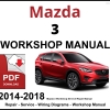 Mazda 3 Workshop and Service Manual 2014-2018 PDF