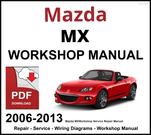 Mazda MX-5 Workshop and Service Manual 2006-2013 PDF