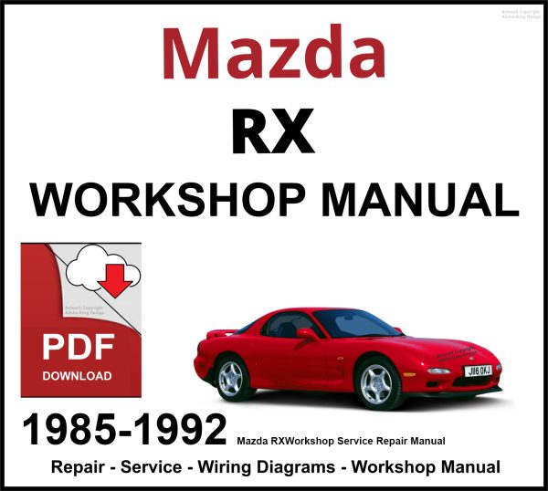 Mazda RX-7 Workshop and Service Manual 1985-1992 PDF